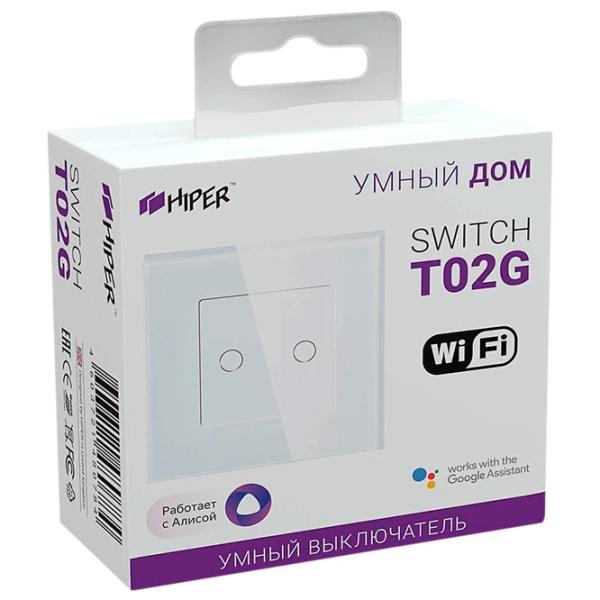 Умный переключатель Hiper T02G Белый photo 3