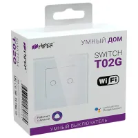 Intrerupator inteligent Hiper T02G White photo 3