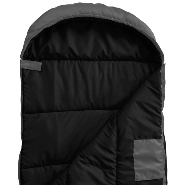 Спальный мешок Spokey Nordic 250 (928463) Polyester/ Черный Серый photo 4 Спальный мешок Spokey Nordic 250 (928463) Polyester/ Черный Серый photo 4