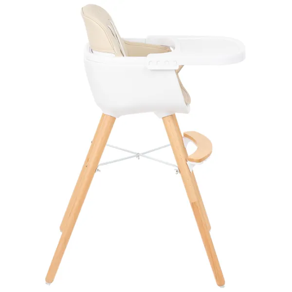 Scaun de masă Kikka Boo Woody (31004010081) Crescător/ 6 luni / Beige  photo 3
