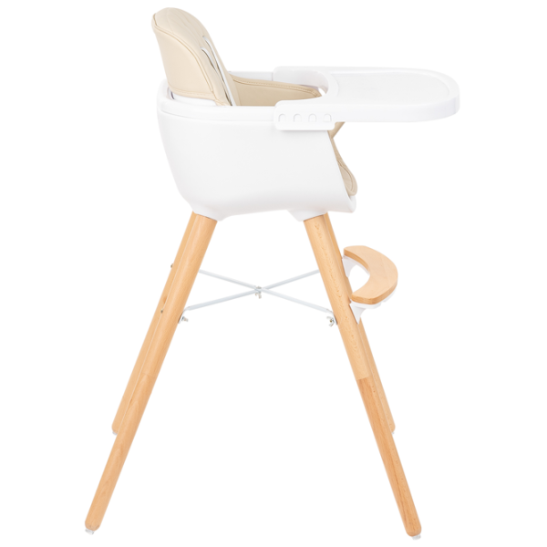 Scaun de masă Kikka Boo Woody (31004010081) Crescător/ 6 luni / Beige  photo 3