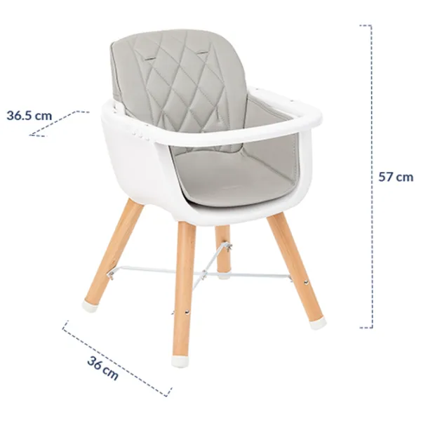 Scaun de masă Kikka Boo Woody (31004010081) Crescător/ 6 luni / Beige  photo 7