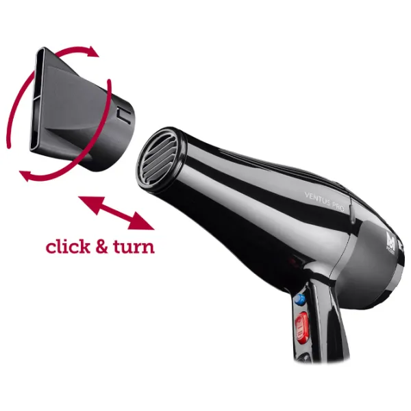 Uscător de păr Moser Ventus Pro 4352-0050 2200 W / Black photo 4