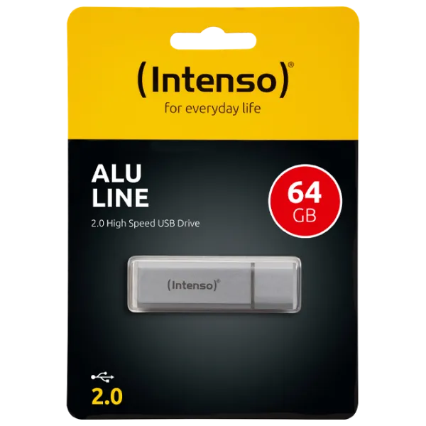 Intenso Alu Line 64 GB Silver photo 3