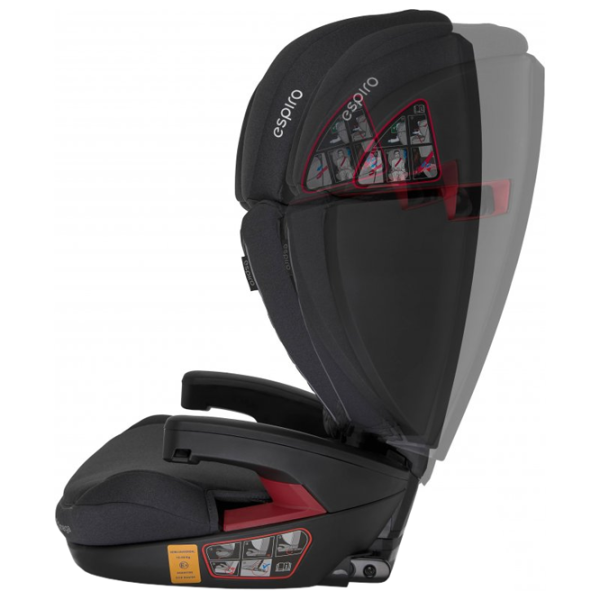 Детское автокресло Espiro Omega FX (110) 3 года - 12 лет/ 36 кг/ Черный photo 3