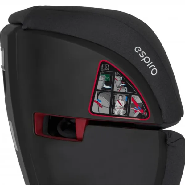 Детское автокресло Espiro Omega FX (110) 3 года - 12 лет/ 36 кг/ Черный photo 6