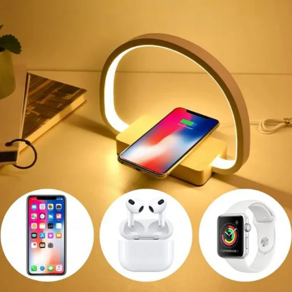 Настольная лампа Desk lamp Wood Grain WR01 Белый photo 5