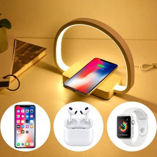 Настольная лампа Desk lamp Wood Grain WR01 Белый photo 5