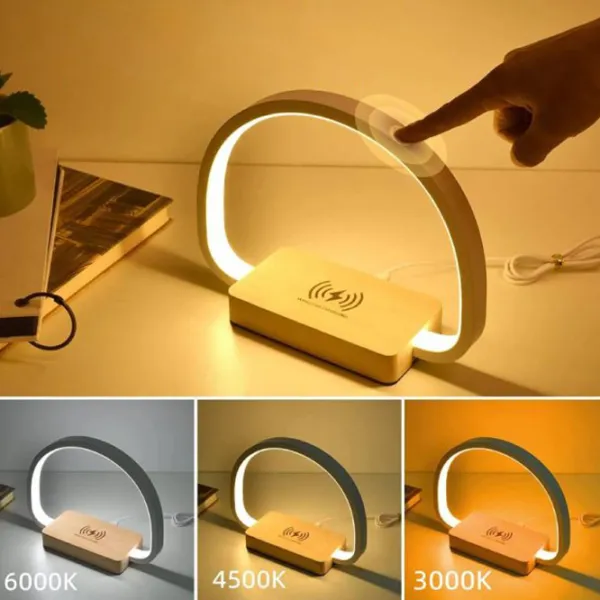 Настольная лампа Desk lamp Wood Grain WR01 Белый photo 7