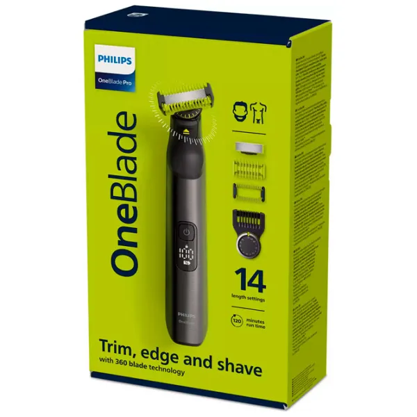 Trimmer facial Philips QP6551/ 17 Gray photo 5