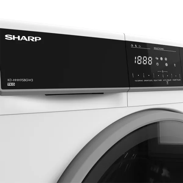 Сушильная машина SHARP KD-HHH9S8GW3EE 9 кг/ Белый photo 5