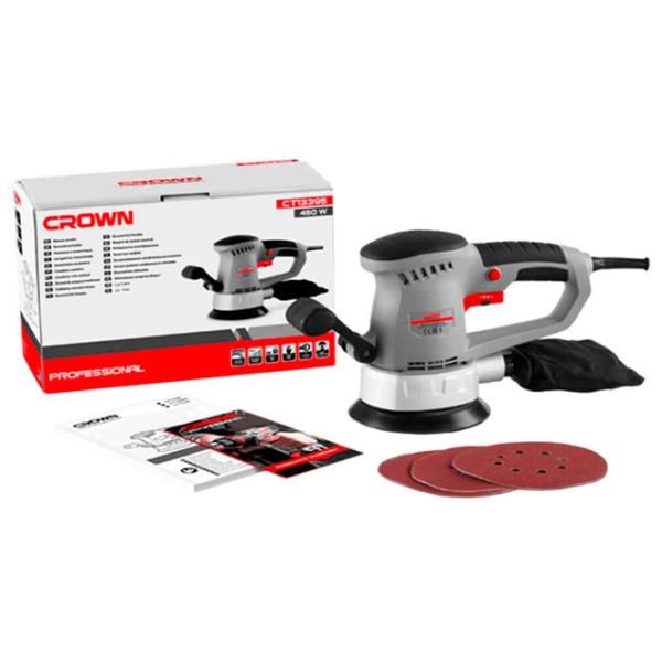 Șlefuitor Crown CT13395 Cu excentric/ 450 W/ Gray photo 6