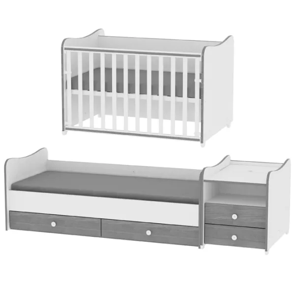 Детская кровать Lorelli BED COMBO (10150560024) 0 месяцев -/ Белый photo 3 Детская кровать Lorelli BED COMBO (10150560024) 0 месяцев -/ Белый photo 3
