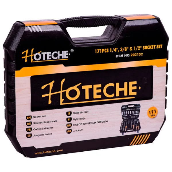 Набор ключей с трещоткой Hoteche 203102 Количество в наборе: 171 шт. photo 4
