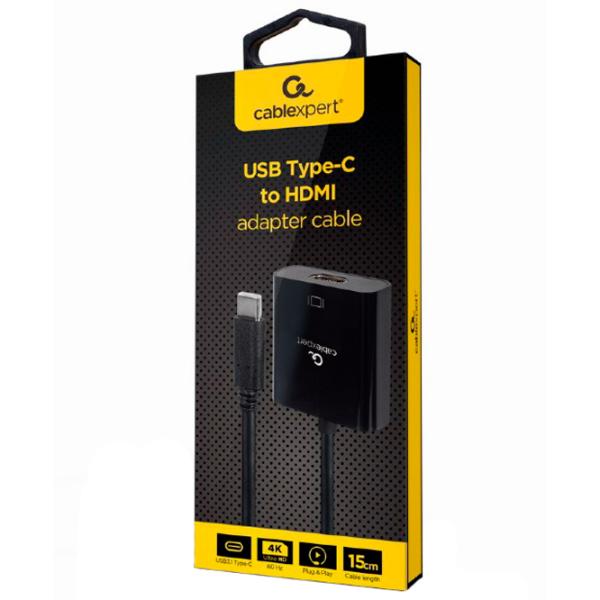 Adapter Cablexpert A-CM-HDMIF-04 USB Type-C/ Black photo 2 Adapter Cablexpert A-CM-HDMIF-04 USB Type-C/ Black photo 2