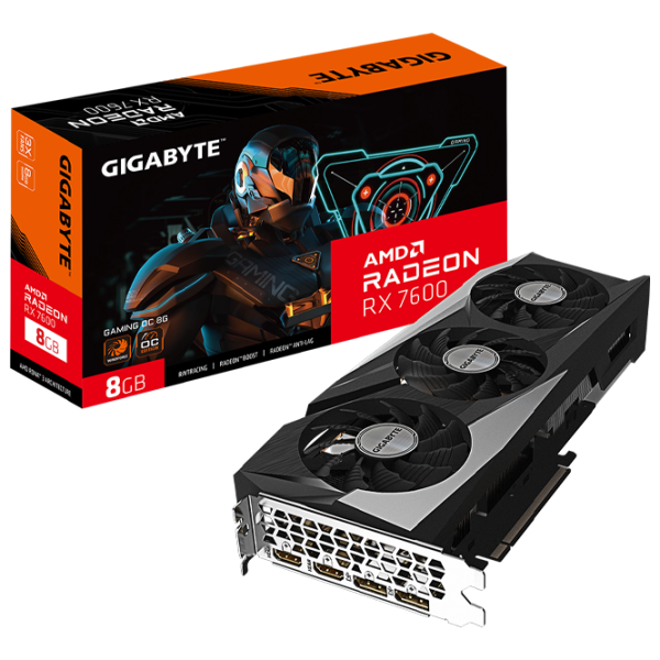 Видеокарта Gigabyte Radeon RX 7600 GAMING OC PCI Express x8 4.0 / 8 ГБ photo 8 Видеокарта Gigabyte Radeon RX 7600 GAMING OC PCI Express x8 4.0 / 8 ГБ photo 8
