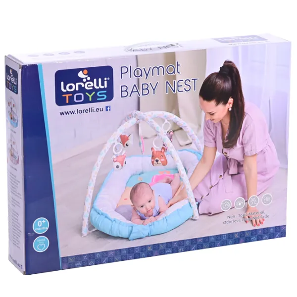 Covoraş pentru joc Lorelli Playmat Baby Nest (10300450001) 0+/ Transformer/ Blue photo 2