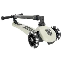 Trotinetă pentru copii cu trei roți Scoot and Ride Highway Kick 3 Led (96344) 50 kg/ Beige photo 2