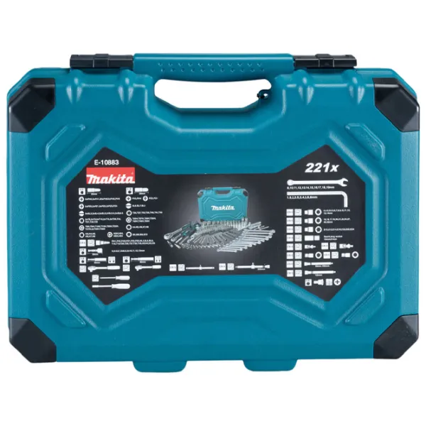 Набор ключей с трещоткой Makita E-10883 Количество в наборе: 221 шт. photo 7