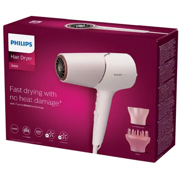 Фен Philips BHD530/00 2300 Вт / Розовый photo 4