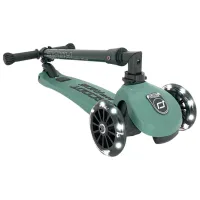 Trotinetă pentru copii cu trei roți Scoot and Ride Highway Kick 3 Led (96345) 50 kg/ Green photo 2