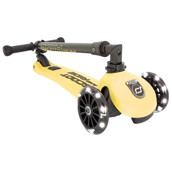 Детский трёхколёсный самокат Scoot and Ride Highway Kick 3 Led (96358) 50 кг/ Желтый photo 2