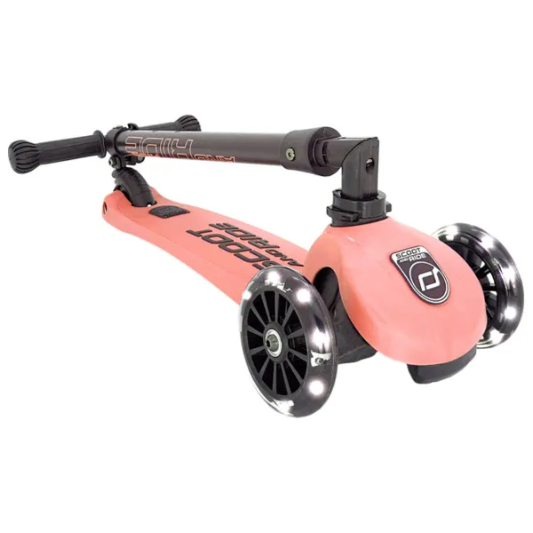 Детский трёхколёсный самокат Scoot and Ride Highway Kick 3 Led (96357) 50 кг/ Розовый photo 2