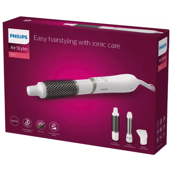 Щетка с горячим воздухом Philips BHA303/00 800 Вт/ Белый photo 6