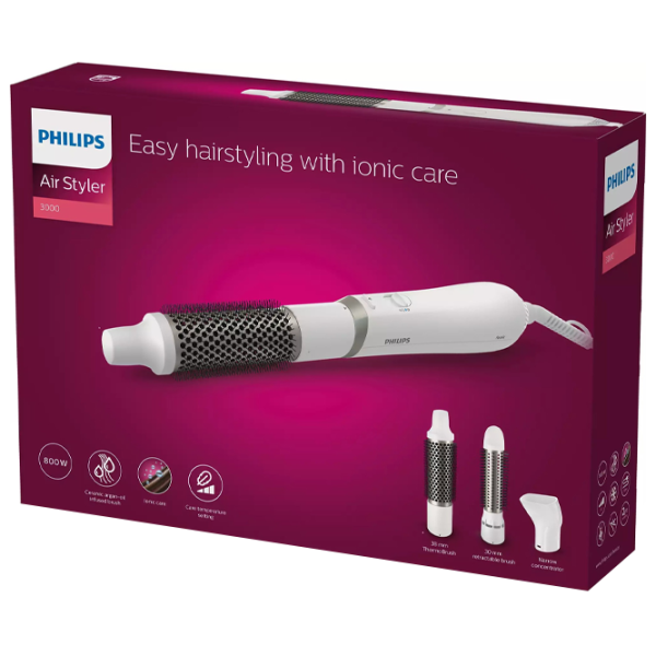 Щетка с горячим воздухом Philips BHA303/00 800 Вт/ Белый photo 6