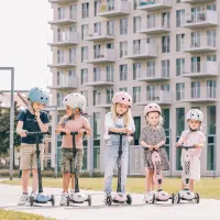 Trotinetă pentru copii cu trei roți Scoot and Ride Highway Kick 3 Led (96347) 50 kg/ Blue photo 5