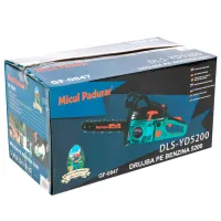 Fierăstrău cu lanţ Micul Padurar 5200 pe benzină/ Green photo 7