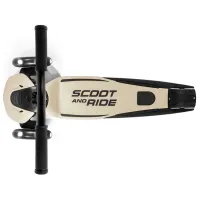 Детский трёхколёсный самокат Scoot and Ride Highway Kick 5 Led (96440) 80 кг/ Бежевый photo 2