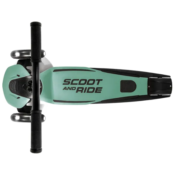 Trotinetă pentru copii cu trei roți Scoot and Ride Highway Kick 5 Led (96438) 80 kg/ Green photo 2