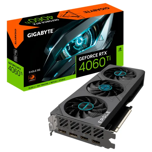Видеокарта Gigabyte GeForce RTX 4060 Ti EAGLE  PCI Express x8 4.0 / 8 ГБ photo 7 Видеокарта Gigabyte GeForce RTX 4060 Ti EAGLE  PCI Express x8 4.0 / 8 ГБ photo 7