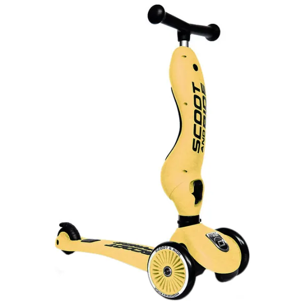 Детский трёхколёсный самокат Scoot and Ride Highway Kick 1 (96354) 50 кг/ Желтый photo 2