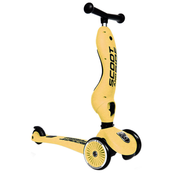 Детский трёхколёсный самокат Scoot and Ride Highway Kick 1 (96354) 50 кг/ Желтый photo 2