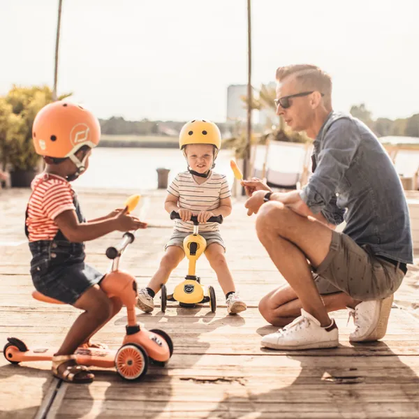 Детский трёхколёсный самокат Scoot and Ride Highway Kick 1 (96354) 50 кг/ Желтый photo 5
