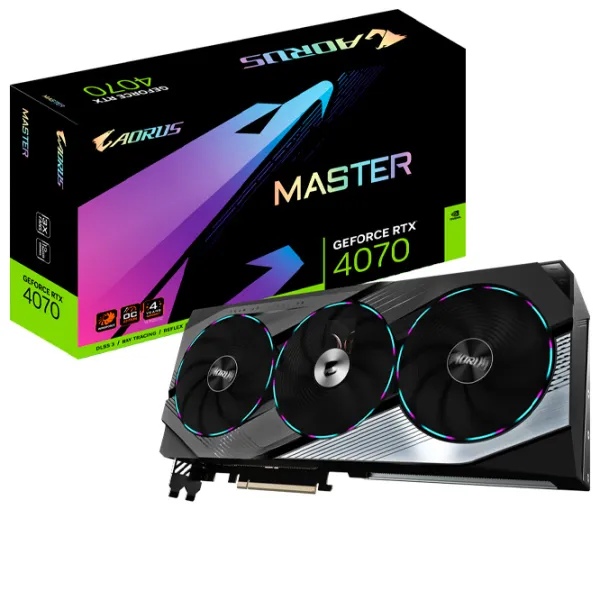 Placă video Gigabyte GIGABYTE AORUS GeForce RTX 4070 MASTER PCI Express x16 4.0 / 12 GB photo 9 Placă video Gigabyte GIGABYTE AORUS GeForce RTX 4070 MASTER PCI Express x16 4.0 / 12 GB photo 9