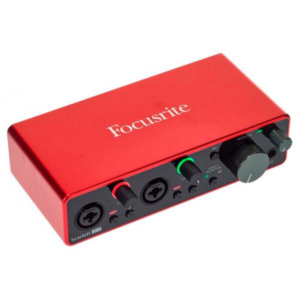 Аудио интерфейс Focusrite Scarlett 2i2 3rd Gen 192 кГц/ 20 Гц - 20 кГц/ Красный photo 4