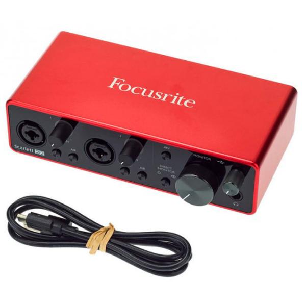 Аудио интерфейс Focusrite Scarlett 2i2 3rd Gen 192 кГц/ 20 Гц - 20 кГц/ Красный photo 6
