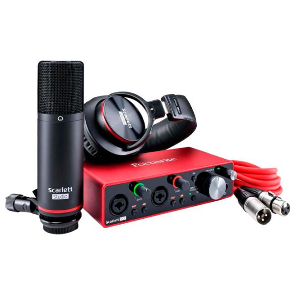 Аудио интерфейс Focusrite Scarlett 2i2 3rd Gen Studio 192 кГц/ 20 Гц - 20 кГц/ Красный photo 2