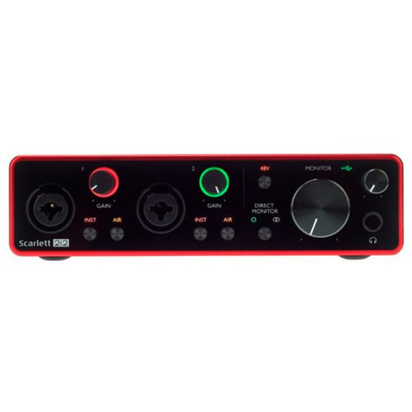 Аудио интерфейс Focusrite Scarlett 2i2 3rd Gen Studio 192 кГц/ 20 Гц - 20 кГц/ Красный photo 4