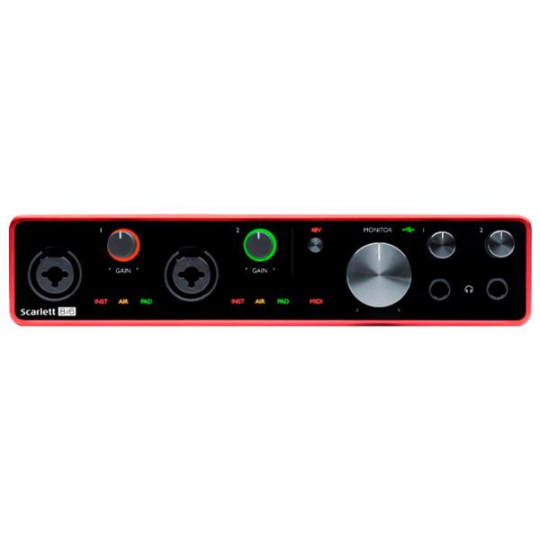 Аудио интерфейс Focusrite Scarlett 8i6 3rd Gen 192 кГц/ 20 Гц - 20 кГц/ Красный photo 3