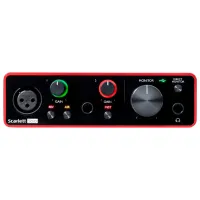 Interfață audio Focusrite Scarlett Solo 3rd Gen 192 kHz/ 20 Hz - 20 kHz/ Red photo 3