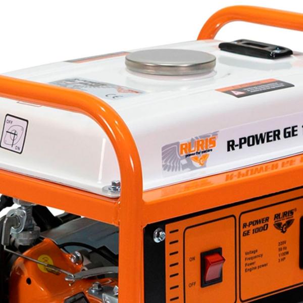 Generator de curent Ruris GE 1000 (industrial) 220 V Benzină/ 1 kW photo 3