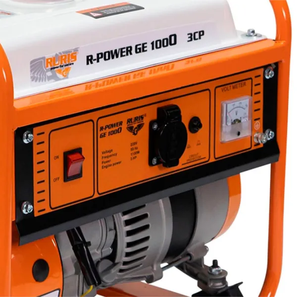 Generator de curent Ruris GE 1000 (industrial) 220 V Benzină/ 1 kW photo 4