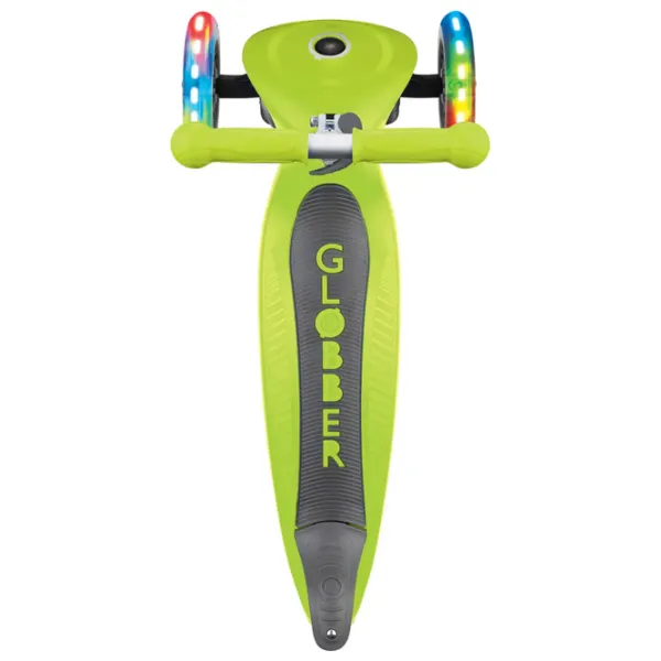 Trotinetă pentru copii cu trei roți Globber Primo Foldable Lights (7239-002) 50 kg/ Green photo 2 Trotinetă pentru copii cu trei roți Globber Primo Foldable Lights (7239-002) 50 kg/ Green photo 2