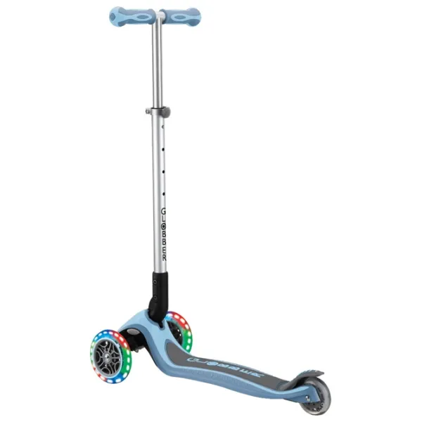 Trotinetă pentru copii cu trei roți Globber Primo Foldable Premium (7240-002) 50 kg/ Blue photo 3 Trotinetă pentru copii cu trei roți Globber Primo Foldable Premium (7240-002) 50 kg/ Blue photo 3