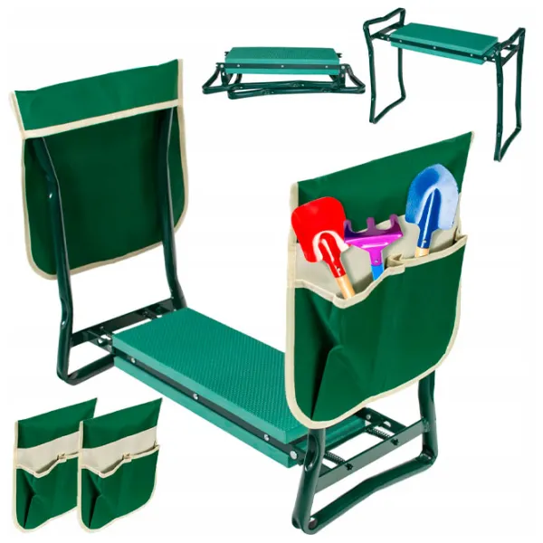 Scaun de grădină Jumi OM-885974 Metal/ Stofă/ Green photo 3