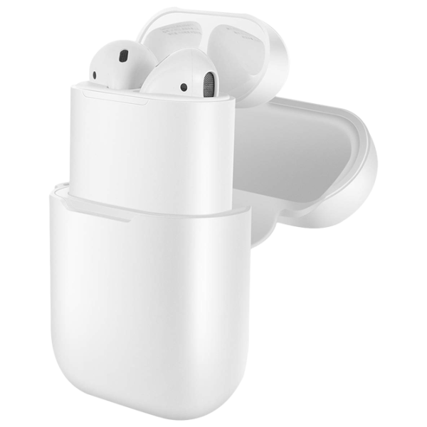 Husă pentru căști Apple Airpods (A5) Apple/ Silicon/ White photo 2
